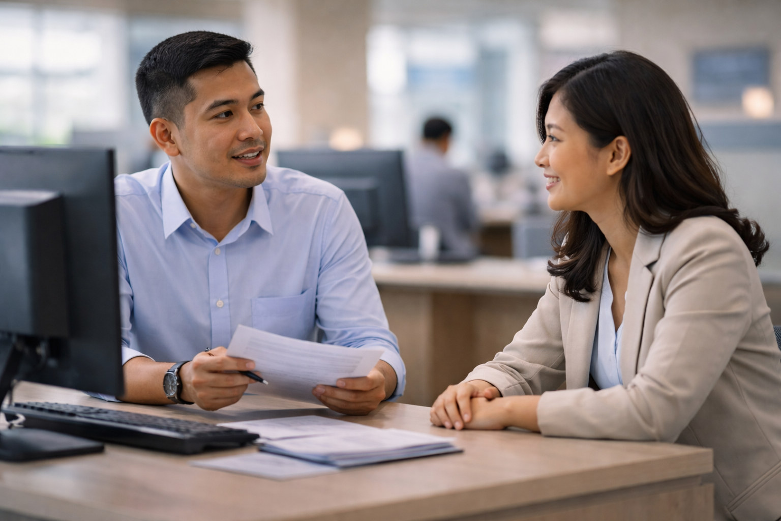 Service coaching conversation